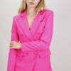 BLAZER DOPPIOPETTO CON TASCHE - Fuchsia, S