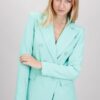 BLAZER DOPPIOPETTO CON TASCHE - Verde acqua, S