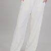 PANTALONI A ZAMPA CON CUCITURE - White, M