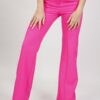 PANTALONI A ZAMPA CON CUCITURE - Fuchsia, S