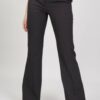 PANTALONI A ZAMPA CON CUCITURE - Black, S