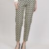 PANTALONI FANTASIA A SIGARETTA - Black Pattern, S