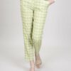 PANTALONI FANTASIA A SIGARETTA - Green Pattern, S