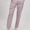 PANTALONI SIGARETTA A RIGHE - Cammello, M