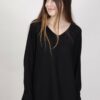 MAGLIA CON SCOLLO A V E ORLI ROLLING - Nero, TU