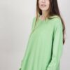 MAGLIA CON SCOLLO A V E ORLI ROLLING - Verde, TU