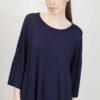 MAGLIA CON COLLO AMPIO - Blu, TU