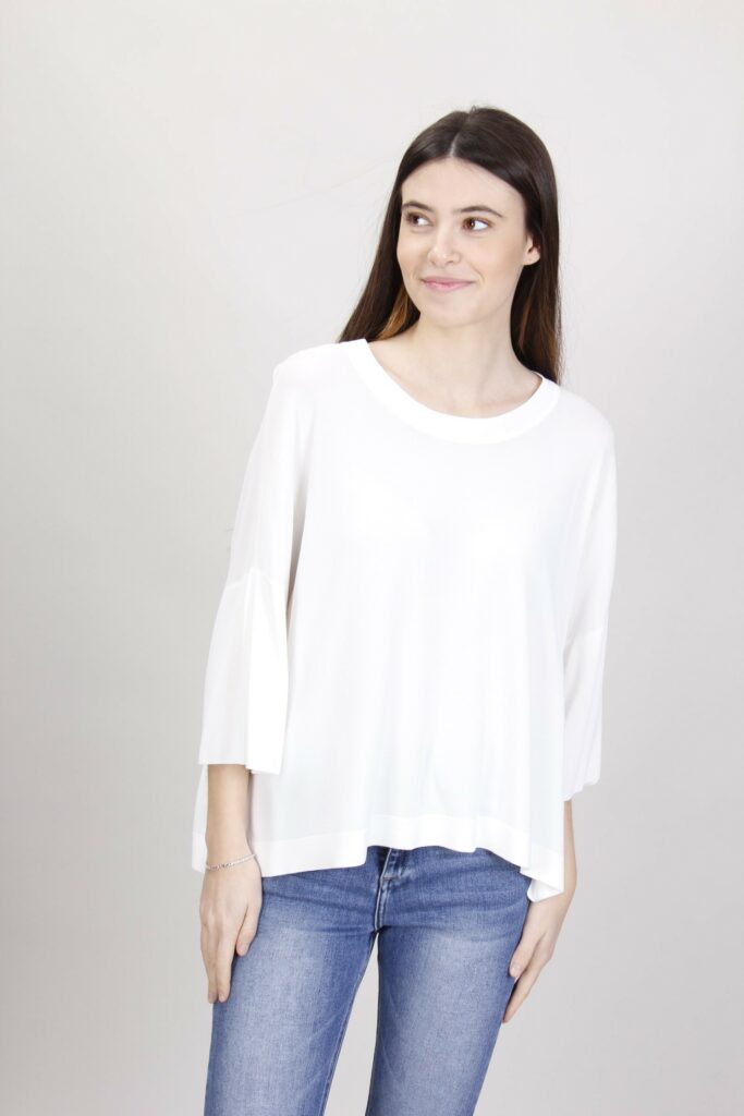 MAGLIA CON COLLO AMPIO - Panna, TU 