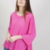 MAGLIA CON COLLO AMPIO - Fucsia, TU