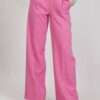 PANTALONI A PALAZZO CON FIBBIA METALLICA - Rosa, L