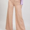 PANTALONI JACQUARD A PALAZZO - Orange Pattern, S