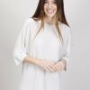 MAGLIA CON PICCOLO SCOLLO A BARCA - Beige, TU