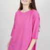 MAGLIA CON PICCOLO SCOLLO A BARCA - Fucsia, TU