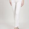 JEANS COLORATO CON ORLO SFRANGIATO - Beige, XS