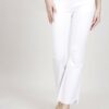 JEANS COLORATO CON ORLO SFRANGIATO - White, XS