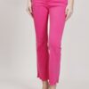 JEANS COLORATO CON ORLO SFRANGIATO - Fuchsia, S