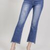 JEANS FLARE CON ORLO ASIMMETRICO - Blu-jeans, M