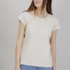 T-SHIRT BASIC ELASTICIZZATA - Beige, TU