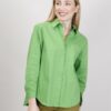 CAMICIA OVERSIZE COTONE - Verde, M
