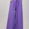 PANTALONI PALAZZO CON COULISSE - Viola, TU