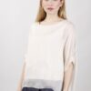 BLUSA IN SETA OVERSIZE - Avorio, TU