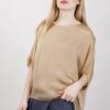 BLUSA IN SETA OVERSIZE - Cammello, TU