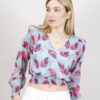 BLUSA CON SPALLINE - Blue Light Pattern, M