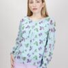 BLUSA A FANTASIA - Fantasia azzurro, TU