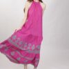 ABITO LUNGO CON RICAMI - Fucsia, TU