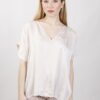 BLUSA CON MANICHE AD ALETTA - Beige, TU
