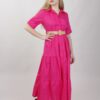 ABITO CHEMISIER A BALZE - Fucsia, TU