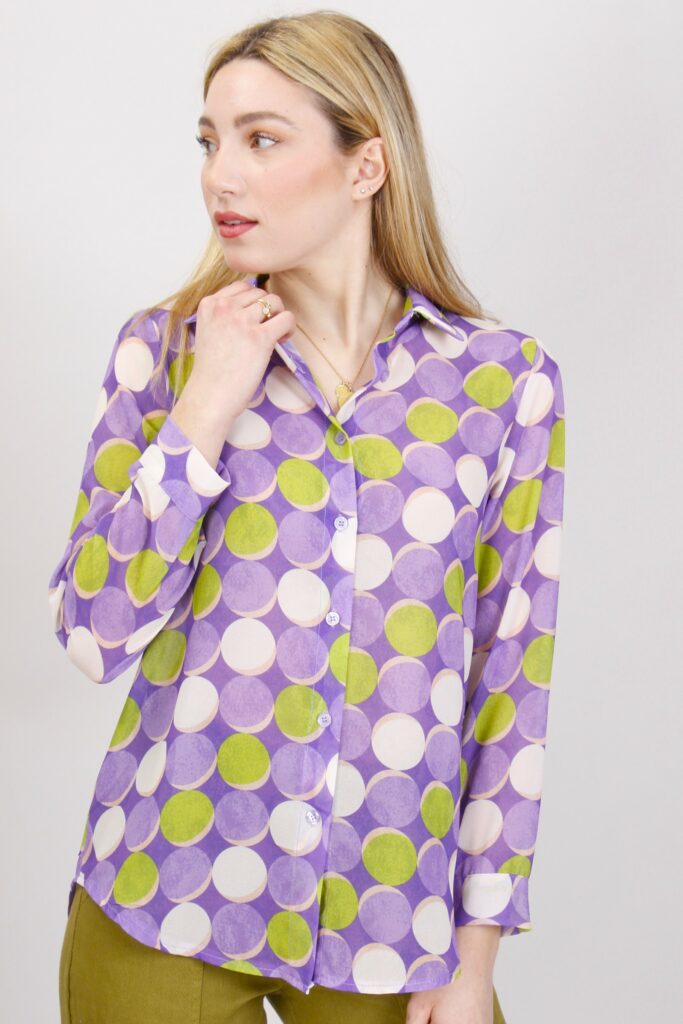 CAMICIA FANTASIA - Fantasia viola, S 