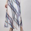 GONNA LUNGA IN SATIN - Fantasia azzurro, TU
