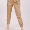 PANTALONI CARGO CON CATENA - Cammello, L