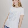 T-SHIRT CON STAMPA GLITTER - Azzurro, TU