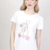 T-SHIRT STAMPA LUCCHETTO - Fucsia, TU