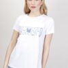 T-SHIRT STAMPA FARFALLE - Blu, TU