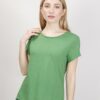 T-SHIRT IN COTONE TAGLIO VIVO - Verde bandiera, TU