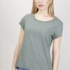 T-SHIRT IN COTONE TAGLIO VIVO - Verde militare, TU