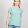 T-SHIRT IN COTONE TAGLIO VIVO - Verde acqua, TU