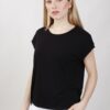 T-SHIRT IN VISCOSA - Nero, TU
