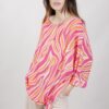 BLUSA FANTASIA ZEBRATA CON NODO - Fantasia fucsia, TU