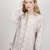 CAMICIA OVERSIZE IN PIZZO - Beige, TU