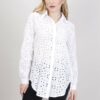 CAMICIA OVERSIZE IN PIZZO - Bianco, TU
