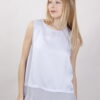 TOP IN VISCOSA SCOLLO TONDO - Azzurro, TU