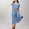 ABITO A BALZE IN TENCEL - Blu-jeans, L