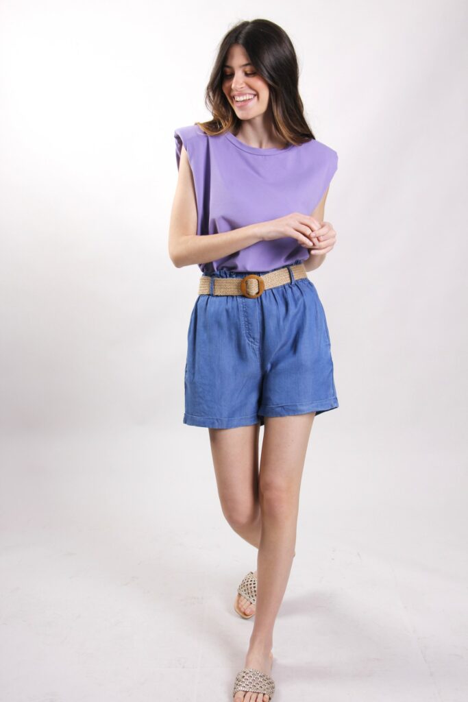 SHORTS IN TENCEL 