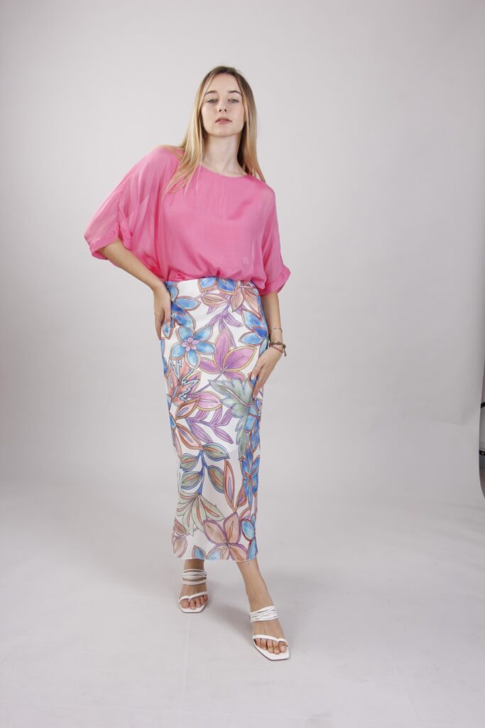 GONNA LONGUETTE A FANTASIA FLOREALE 