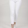 PANTALONI IN COTONE CON ORLO ASIMMETRICO - Bianco, L