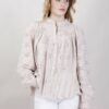 BLUSA IN PIZZO CON MANICHE AMPIE - Beige, TU